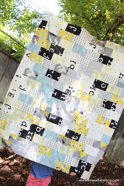Subway Tile Inspired Quilt Top