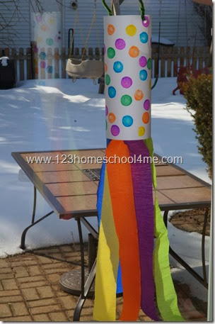 Simple Spring Rainbow Windsock