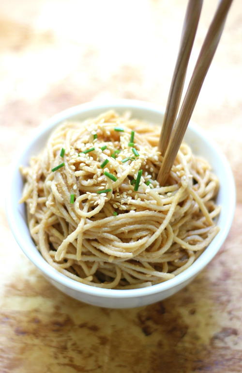 Cold Sesame Peanut Noodles