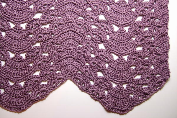 Fans and Pansies Ripple Blanket
