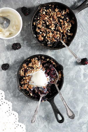 Perfect Blackberry Crisp for Two