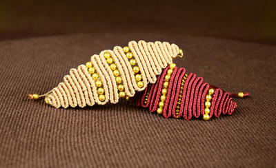 Snake Eye Macrame Bracelet