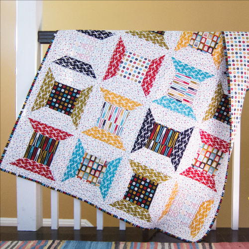 Retro Spools Lap Quilt Pattern