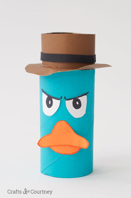 Perry the Platypus Toilet Roll Craft