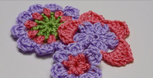 How to Crochet a Flower 3 Ways