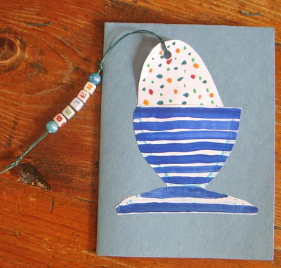 Easter Egg Bookmark and Card