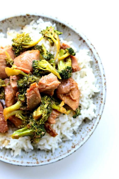 Slow Cooker Pork and Broccoli