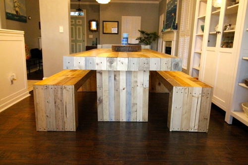 DIY Reclaimed Wood Dining Room Table