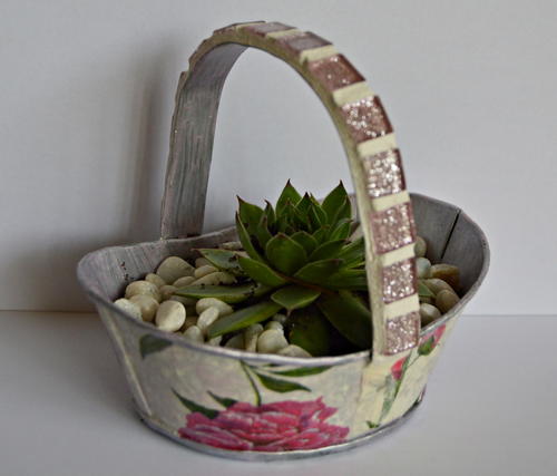 Mini Tin Basket Wedding Favor