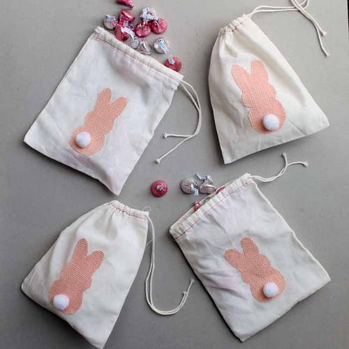 Quick and Easy Easter Burlap Bunny Treat Bags