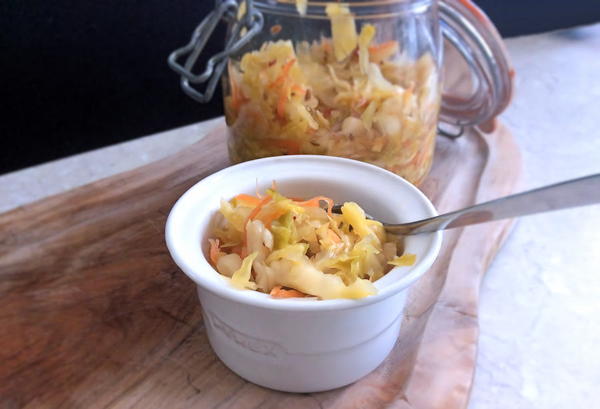 Homemade Spiced Sauerkraut