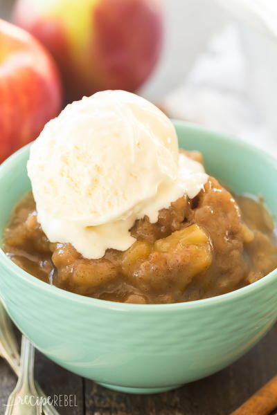 Slow Cooker Caramel Apple Pudding Cake