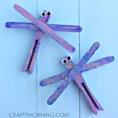 Beautiful Popsicle Stick Dragonflies