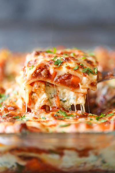 Lightened-Up Turkey Veggie Lasagna
