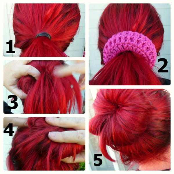 Crocheted Sock Bun