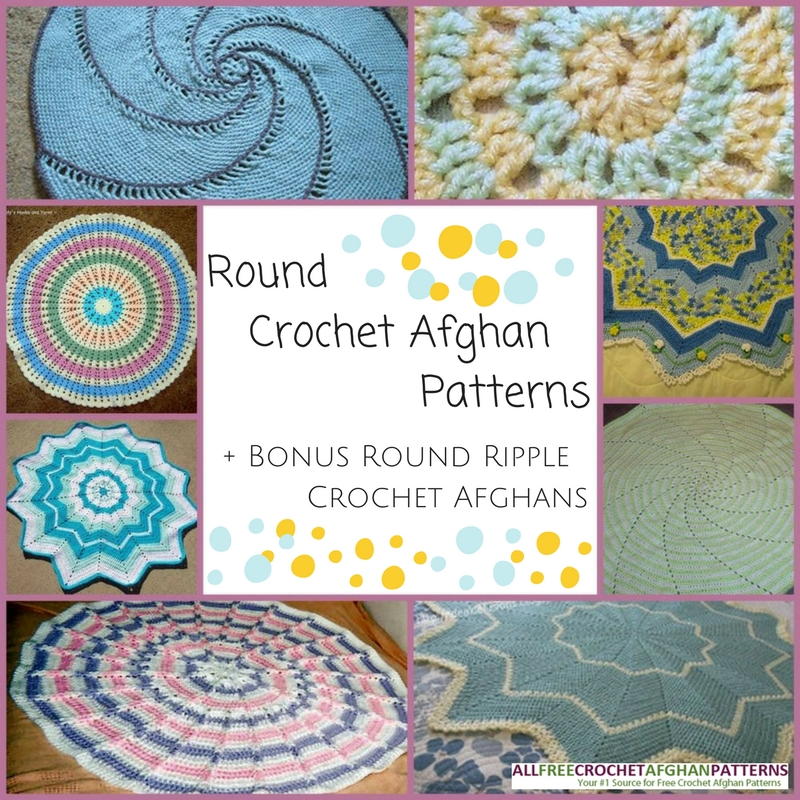 Round Ripple Design Pattern Round Ripple Baby Afghan Pattern