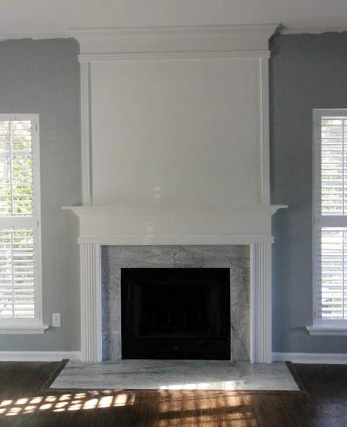 How to Extend a Fireplace with Molding