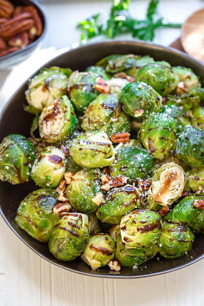 Slow Cooker Balsamic Brussel Sprouts