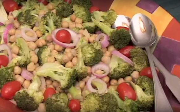 Moms Broccoli and Chickpea Salad