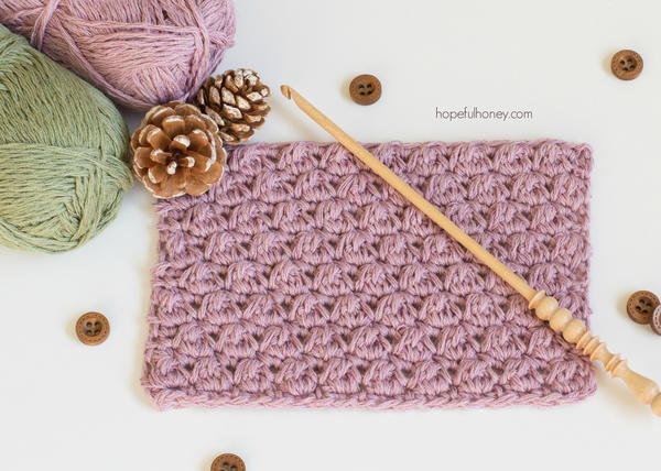 How to Crochet The Uneven Berry Stitch