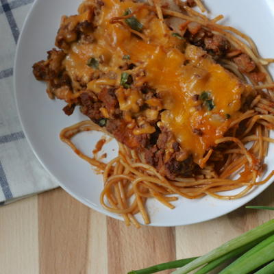 Sloppy Joe Spaghetti Bake