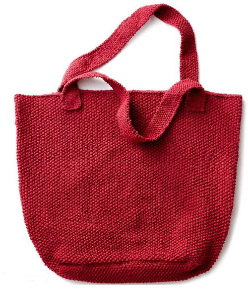 Strawberry Seed Knit Tote