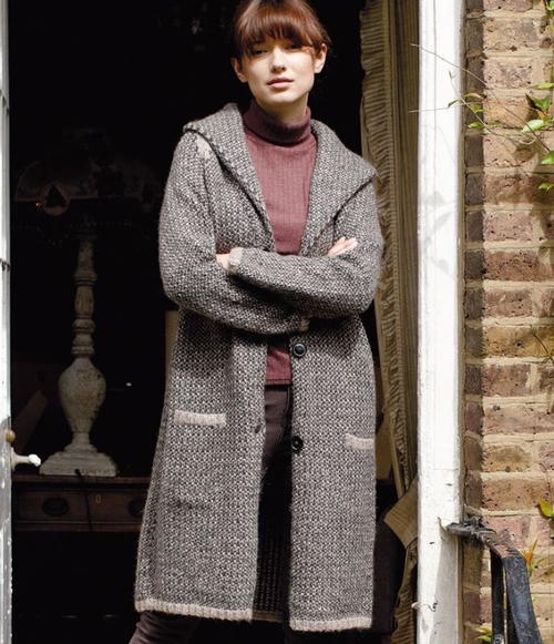 This knee-length cardi looks too cool for school. London Morning Knit Cardigan Pattern