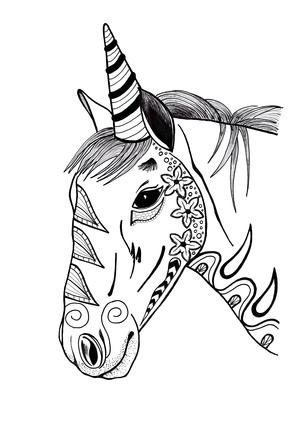 670 Coloring Pages For Adults Unicorn Download Free Images
