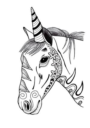 Download Unicorn Coloring Page Pdf Download Favecrafts Com