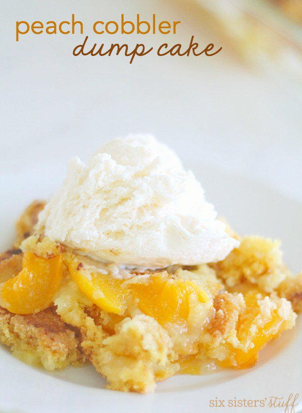 Peach Cobbler Dump Cake Peach Cobbler Dump Cake