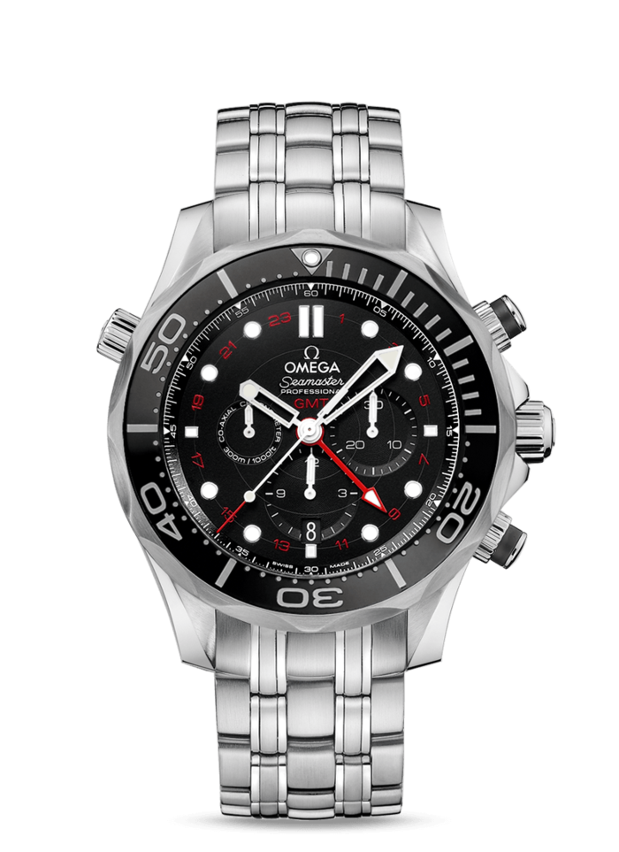 Omega Seamaster Diver 300m Co-Axial GMT Chronograph 44mm ...