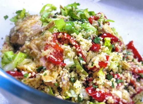 Couscous Chicken Salad | FaveHealthyRecipes.com