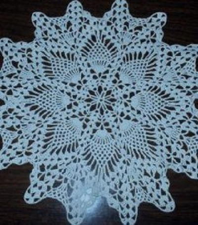 Pineapple Crochet Doily