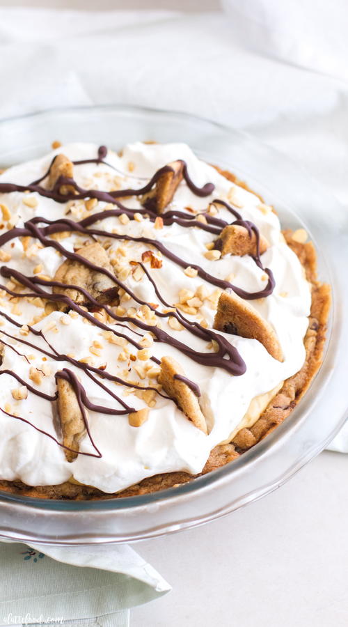 Chocolate Chip Cooke Peanut Butter Cream Pie | RecipeLion.com