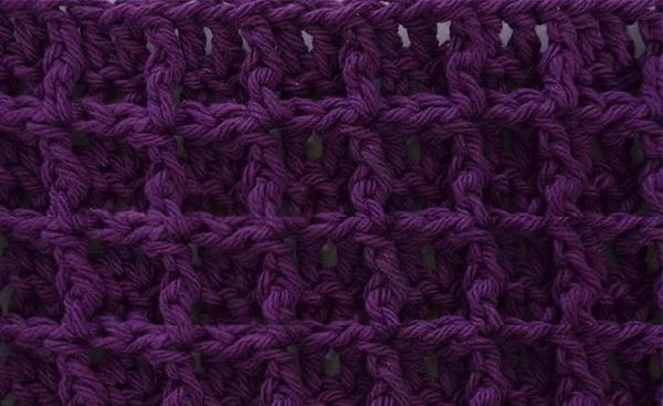 Waffle Stitch Crochet Tutorial  Square Pattern