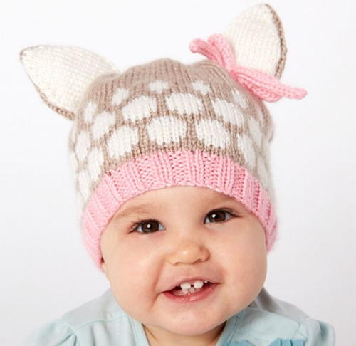 Speckled Fawn Baby Hat