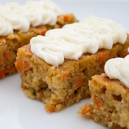 Carrot Cake Zucchini Bars