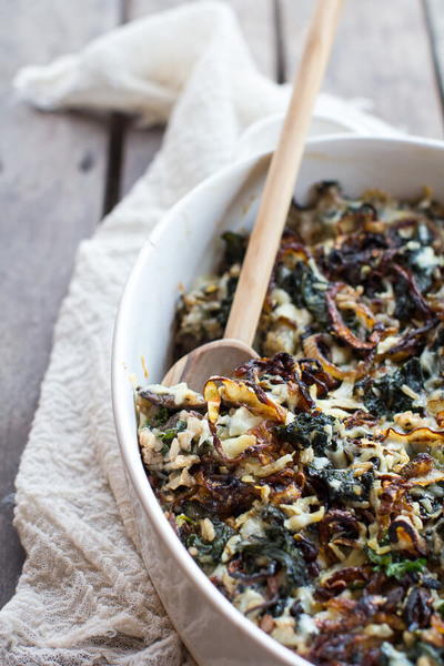 Kale and Wild Rice Casserole