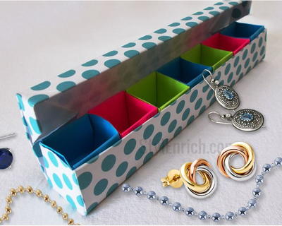 Multi-Section Origami Jewelry Box