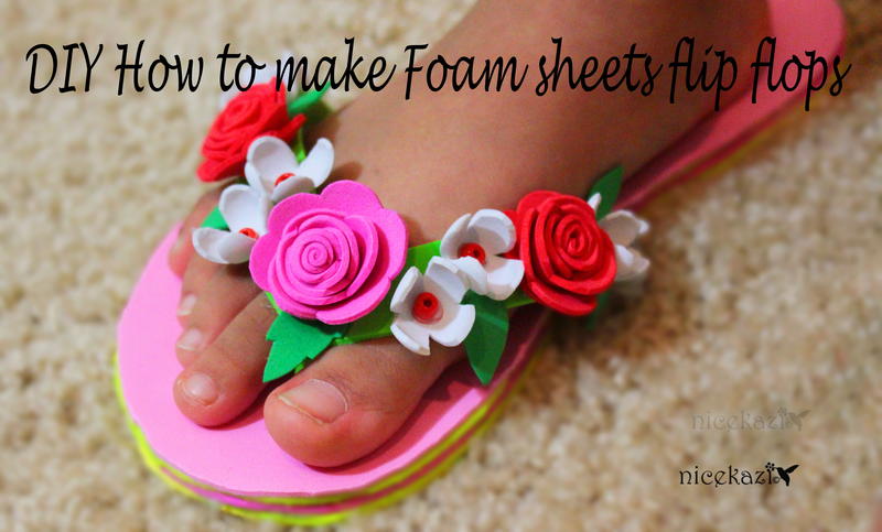 How to Make Foam Sheet Flip Flops | FaveCrafts.com