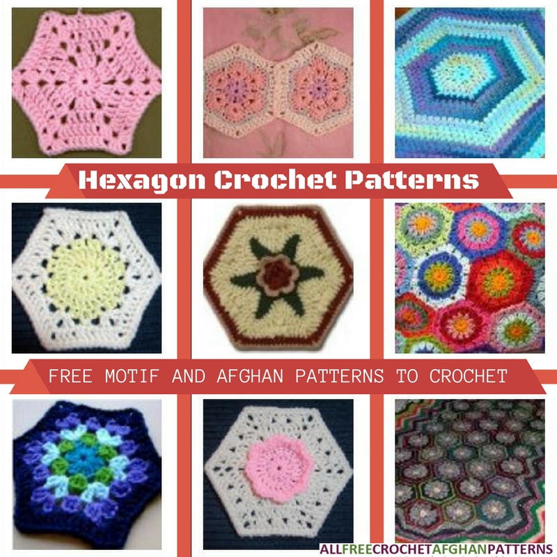 Hexagon Crochet Patterns 15 Free Motif  and Afghan 