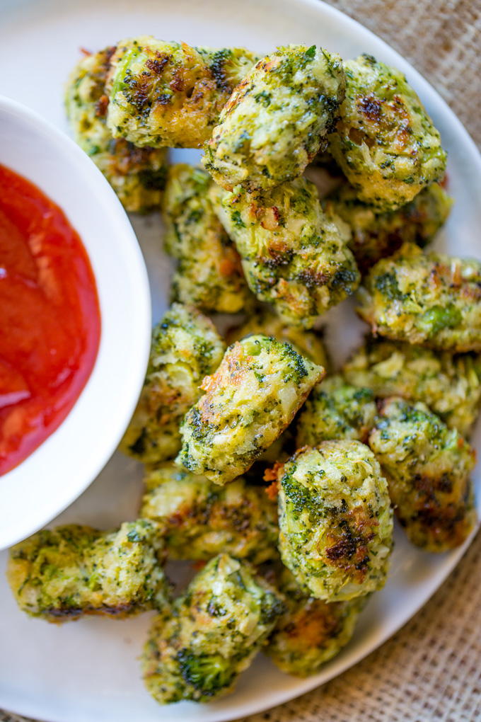 Baked Cheddar Broccoli Tots | FaveHealthyRecipes.com