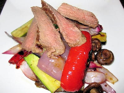 Steak and Grilled Vegetable Salad