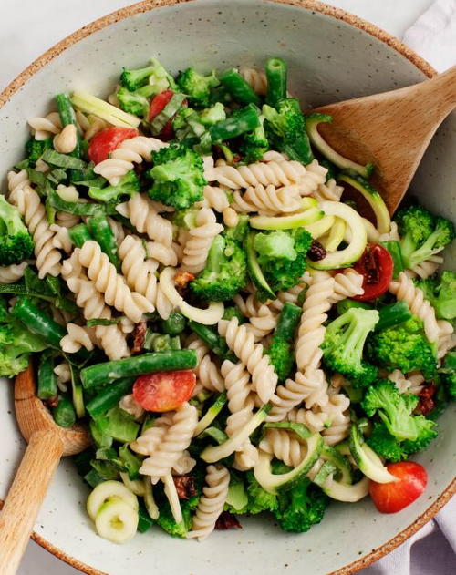 Broccoli Tahini Pasta Salad | FaveHealthyRecipes.com