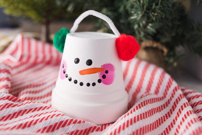 Decorative Flower Pot Snowman