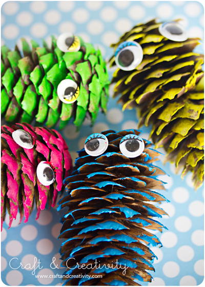 Pine Cone Monster Craft
