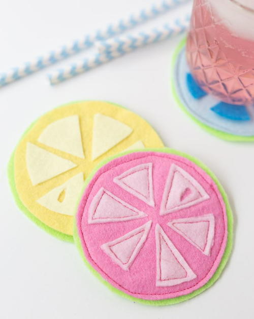 Summer Citrus DIY Coasters