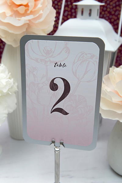 Printable Flower Table Numbers