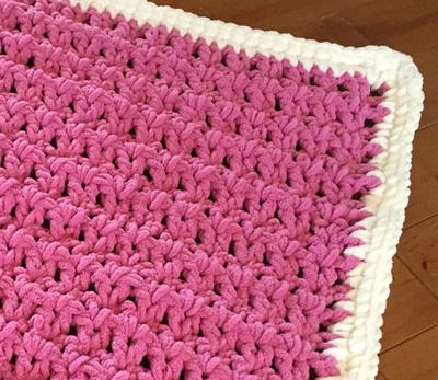 Blushing Bulky Baby Blanket
