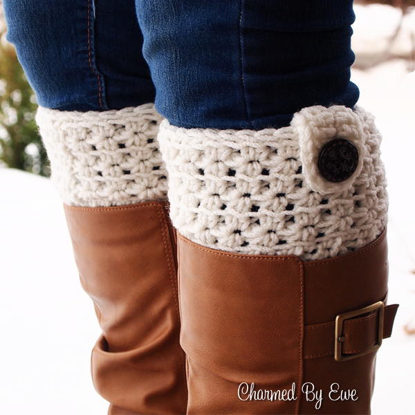 Star Stitch Boot Cuffs